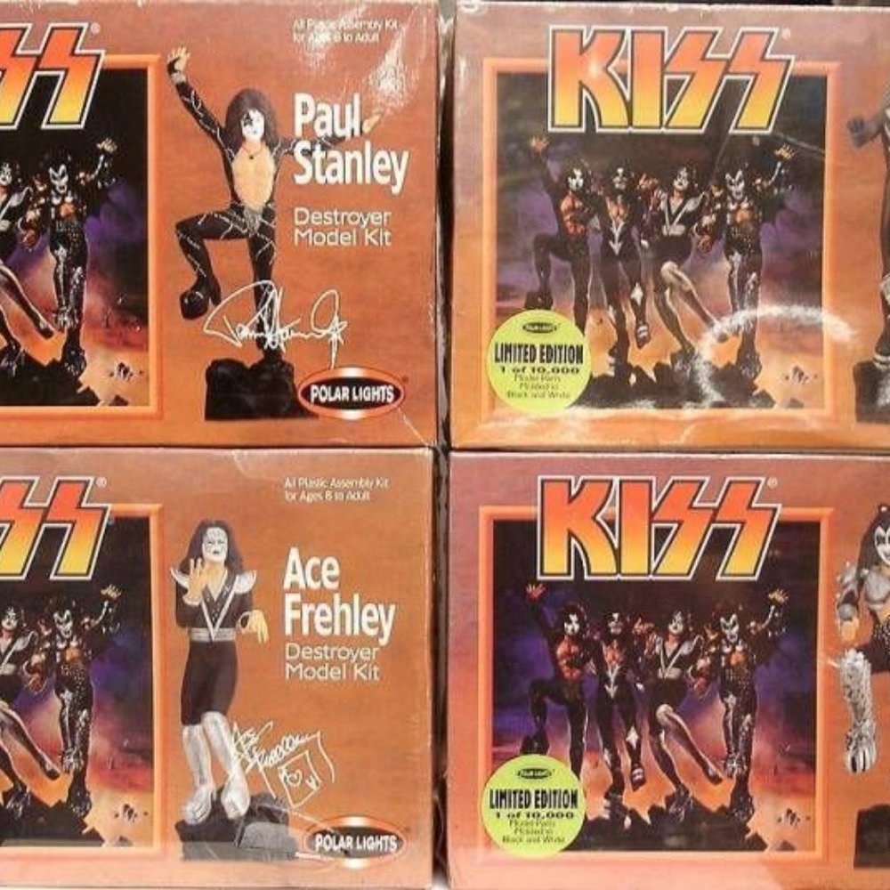 Set of 4 KISS Polar Lights Plastic Model Kits--Sealed